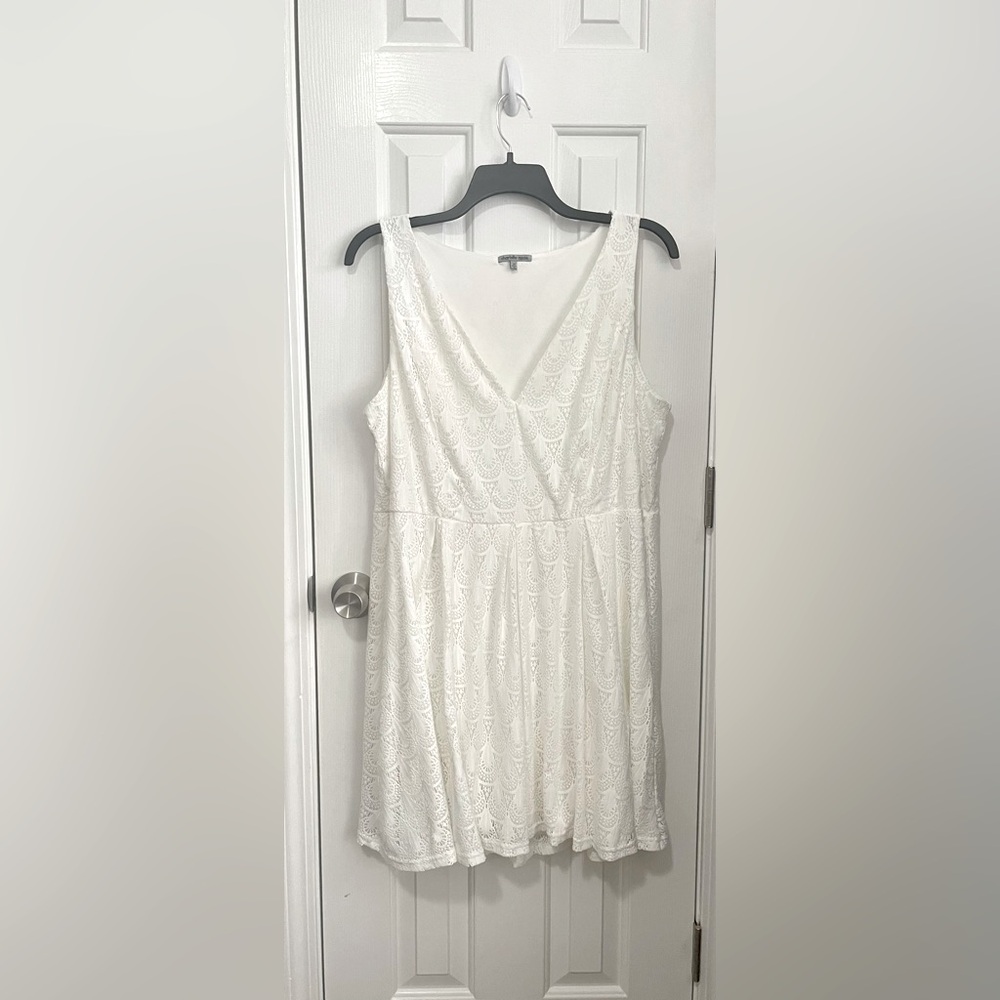 Charlotte Russe, 2X, white lace dress